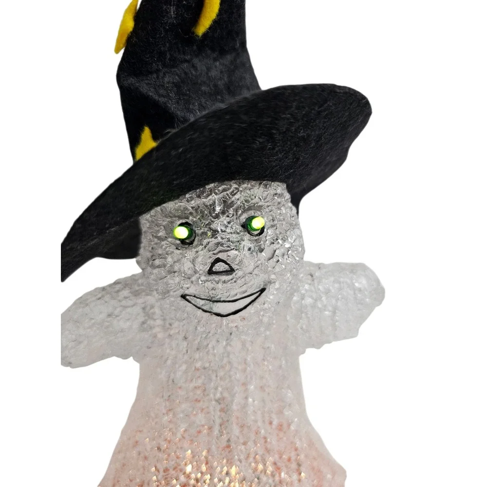 Halloween Ghost Pumpkin Witch Hat Light Up‎ Decoration Figurine